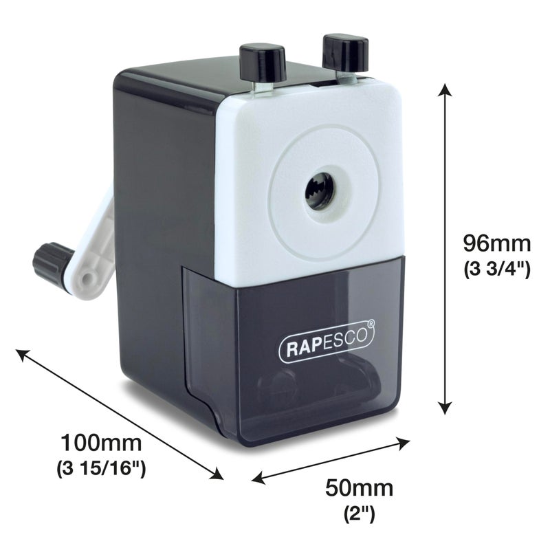 Rapesco 64 Desk Top Pencil Sharpener, Black (R64000B2) - Image 5